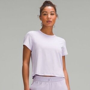 Lululemon Classic Fit Cotton Blend Tee  - Lilac
